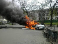 В столице Украины взорвалась автокофейня